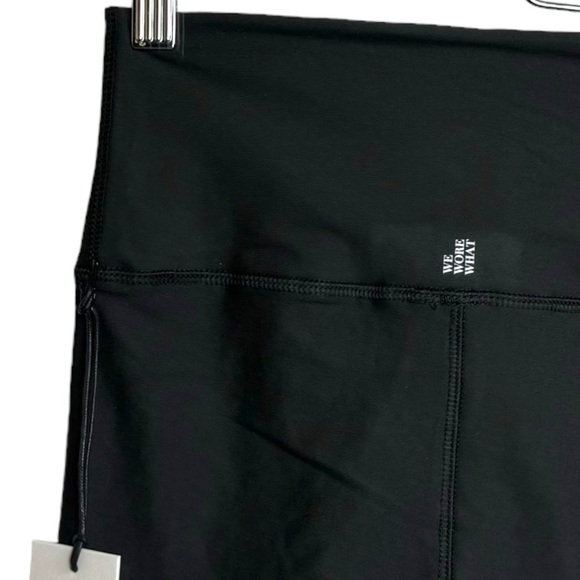 WeWoreWhat Lace Up Detail Black Biker Shorts High Rise 6" Inseam Extra Small XS - Picture 11 of 16